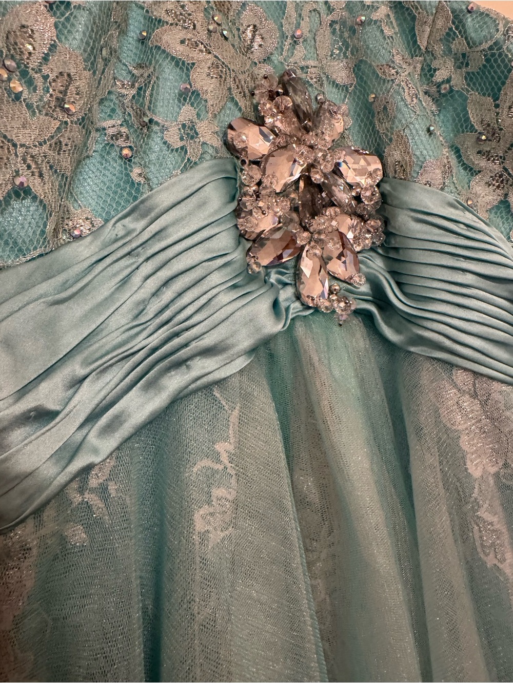 Sherri Hill Girls Size 10 Aqua Blue Formal Dress | Originally $398 - w/ tags! - Picture 8 of 8